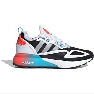 Adidas Men's ZX 2K Boost White/Blue/Orange Size 9.5 FY2012 No Box